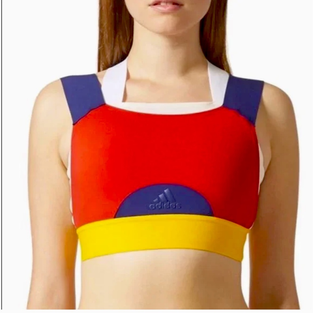 Adidas x Pharrell Williams Colorblock Sports Bra  -Large